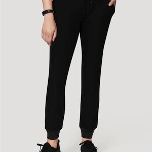 Mandala Black Women's Scrub Jogger Pants